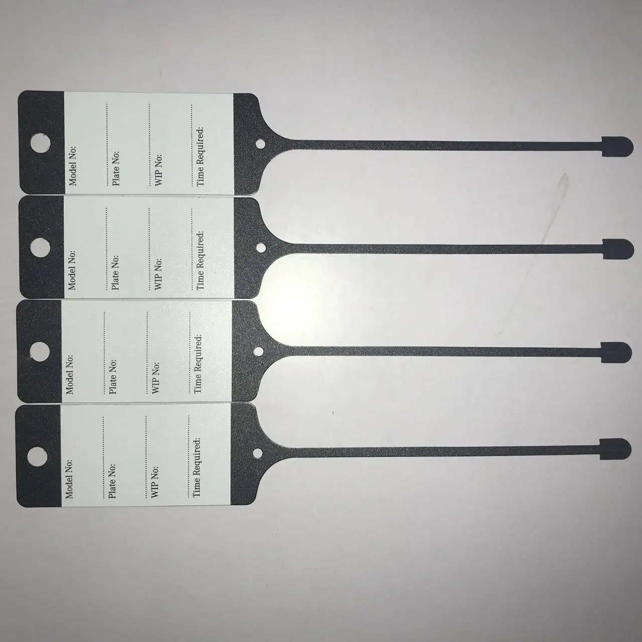 Self-locking irretrievable security lock plastic seal cable tie with information label