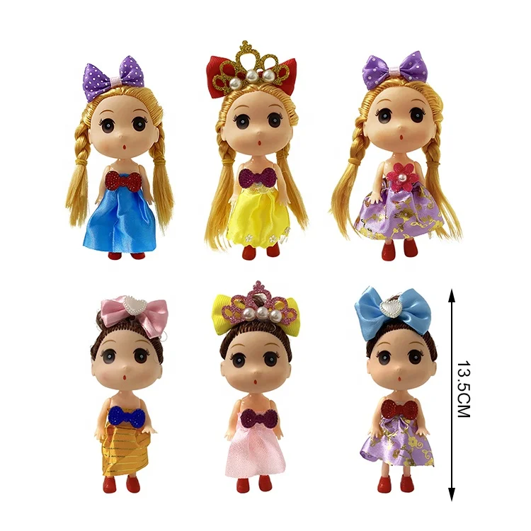 Plastic Mini Baby Dolls 5.5 Inches Classic Princess Doll For Girls Kids Baby Toys