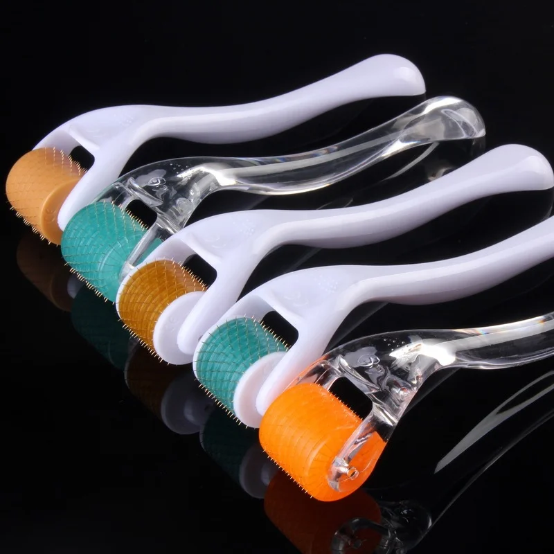 Titanium Needles Derma roller DNS 192 Dermaroller Microneedle Meso for Skin Care Derma Rollers Golden 200 Needle 0.5mm