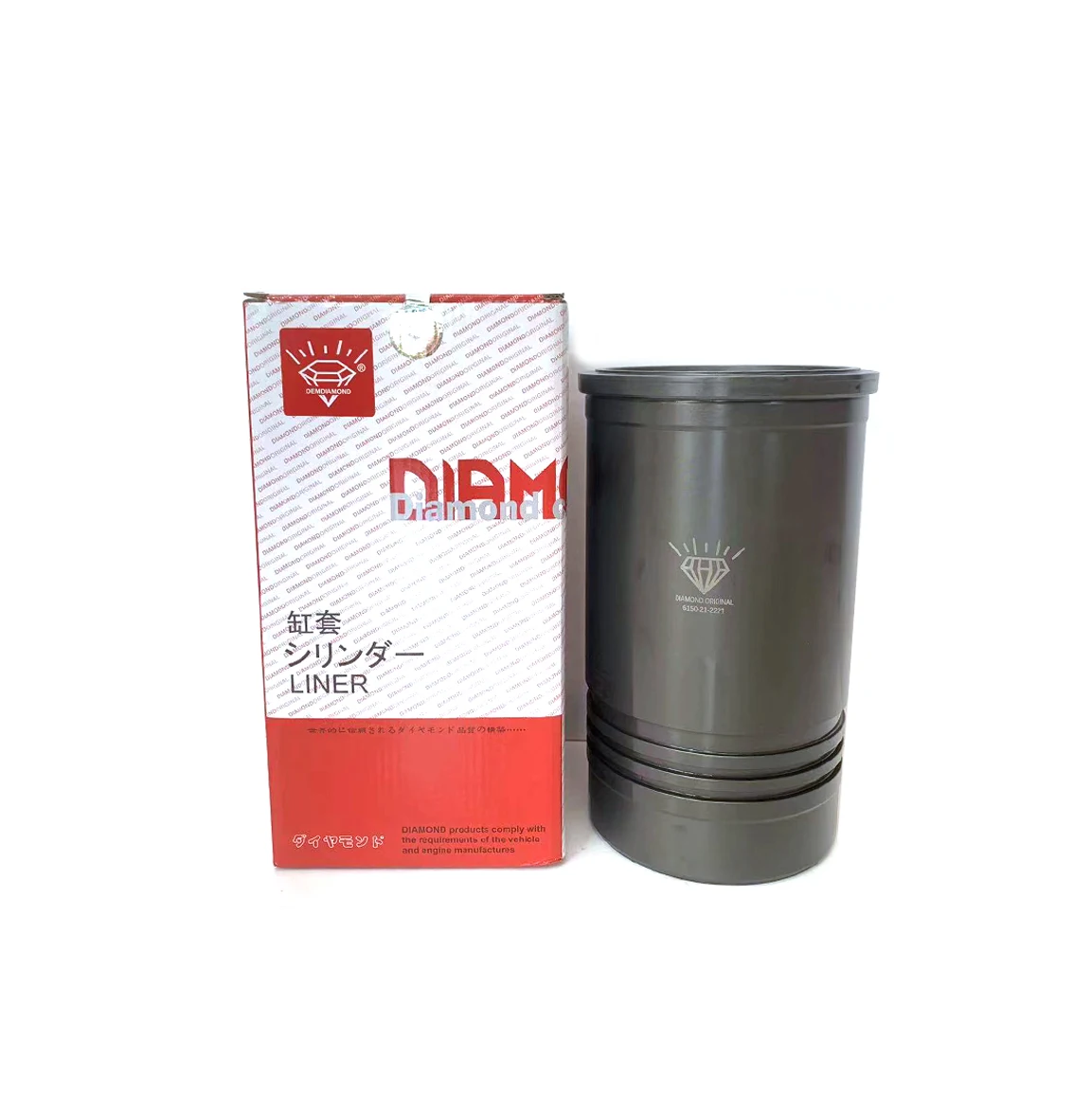 DIAMONDORIGINAL дистрибьютор оптом 6D125 6D125-6 гильза цилиндра 6150-21-2221 для экскаватора/грузовика детали двигателя