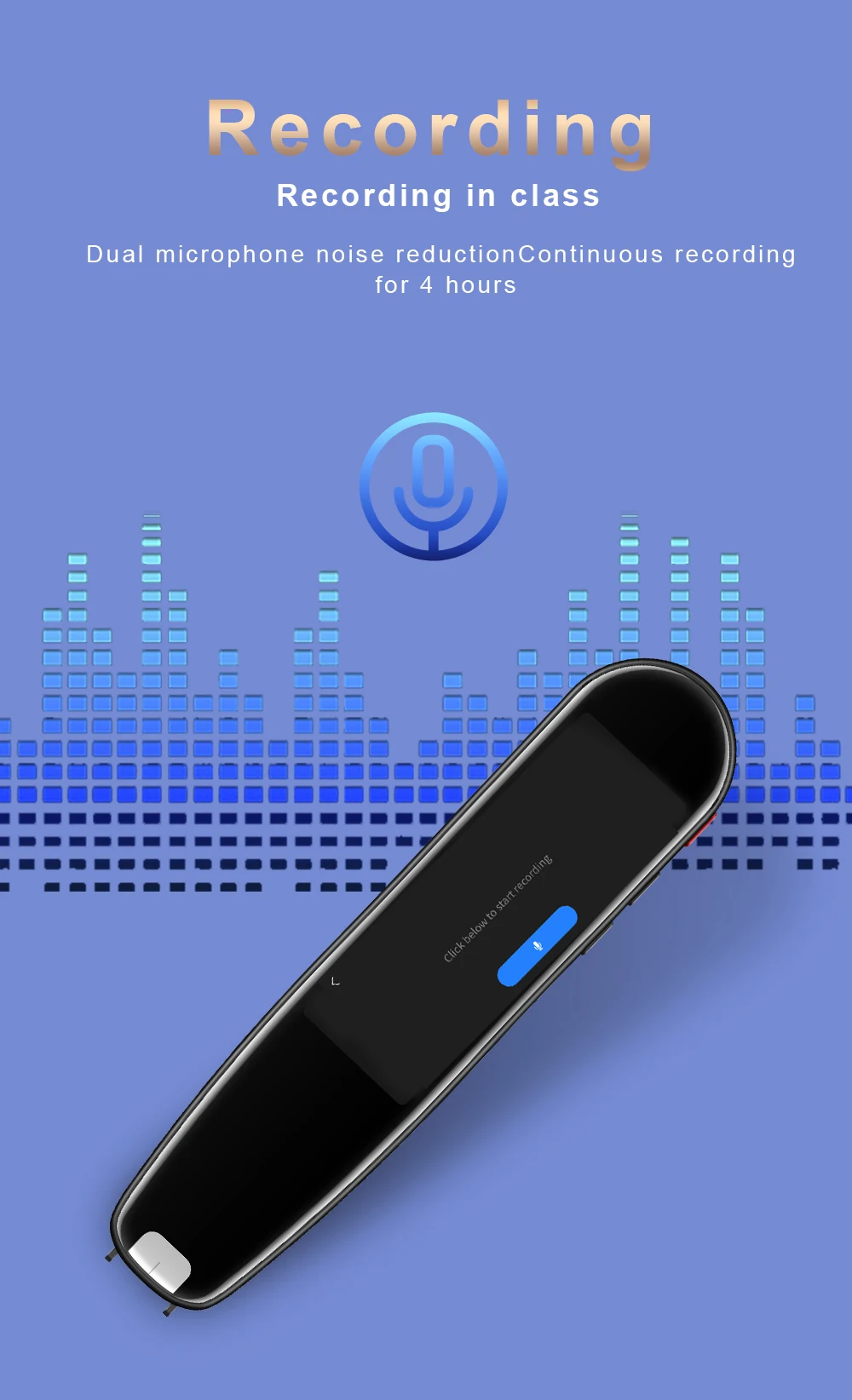 Portable Real Time Smart Translators Electronic Dictionaries Language Scan Translator Device Voice Scan Reader Translation Pen