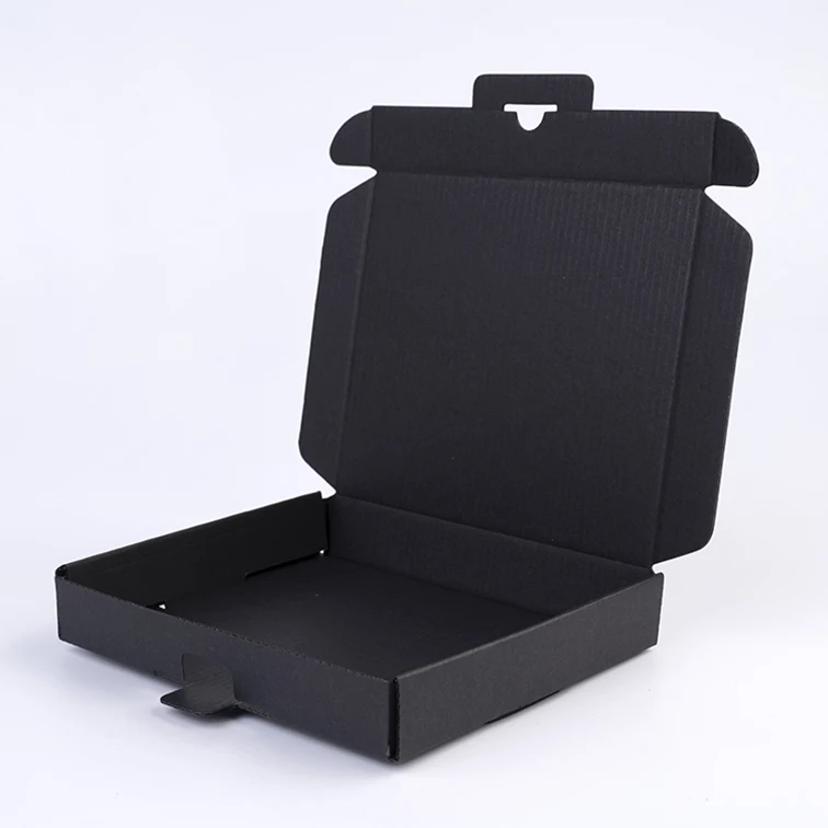 Custom logo black packaging boxes for small business  luxury cosmetic shipping box