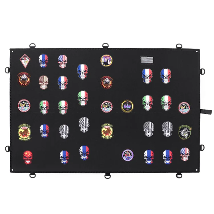 Tactical Patch Holder Board Hook & Loop Patch Panel (Black) Bag