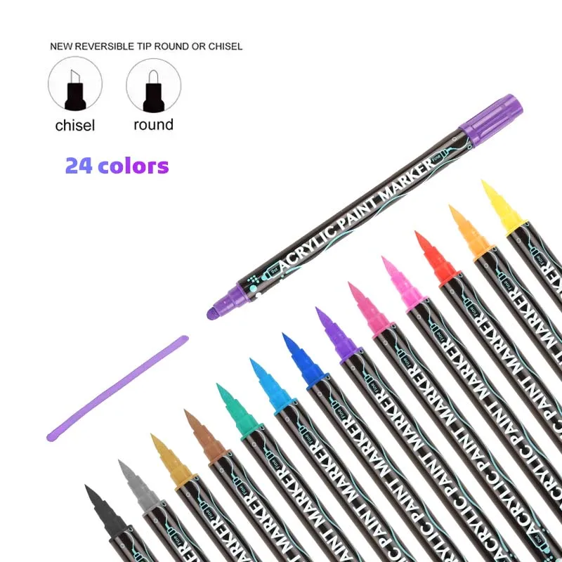 Customized Packaging And Pen Barrel Hot Selling Colorful Ink Acrylic Marker For Drawing