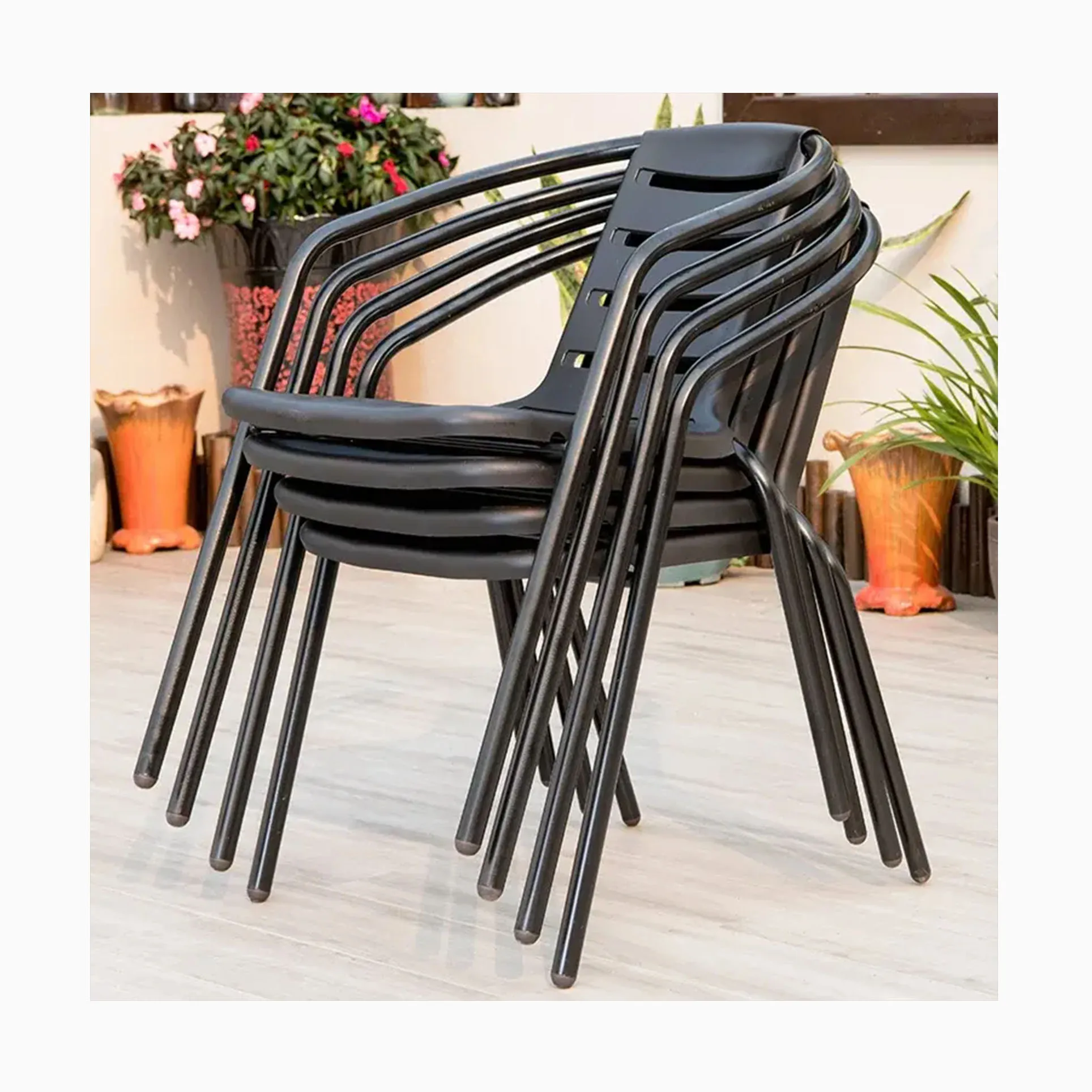 Free Sample For Checking Quality Corona Garden Chair Unique Patent Mold Forming Dining Stacked Chair