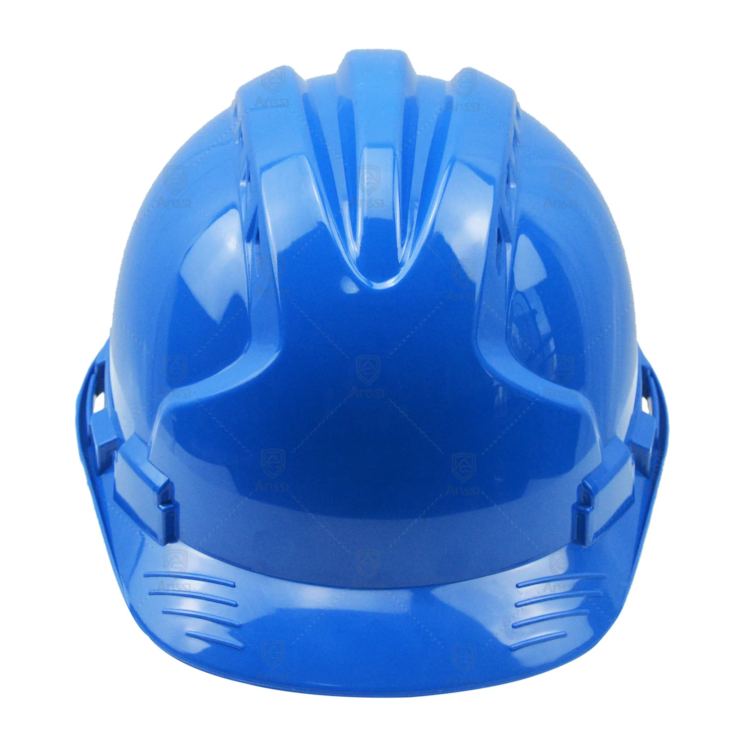 Indoor and outdoor unisex blue construction engineering safety helmet anti-smash hard hat