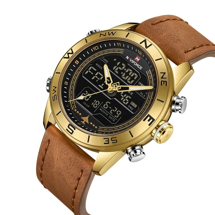 Top Quality Mens Sports Reloj Waterproof Quartz Digital Naviforce Watch