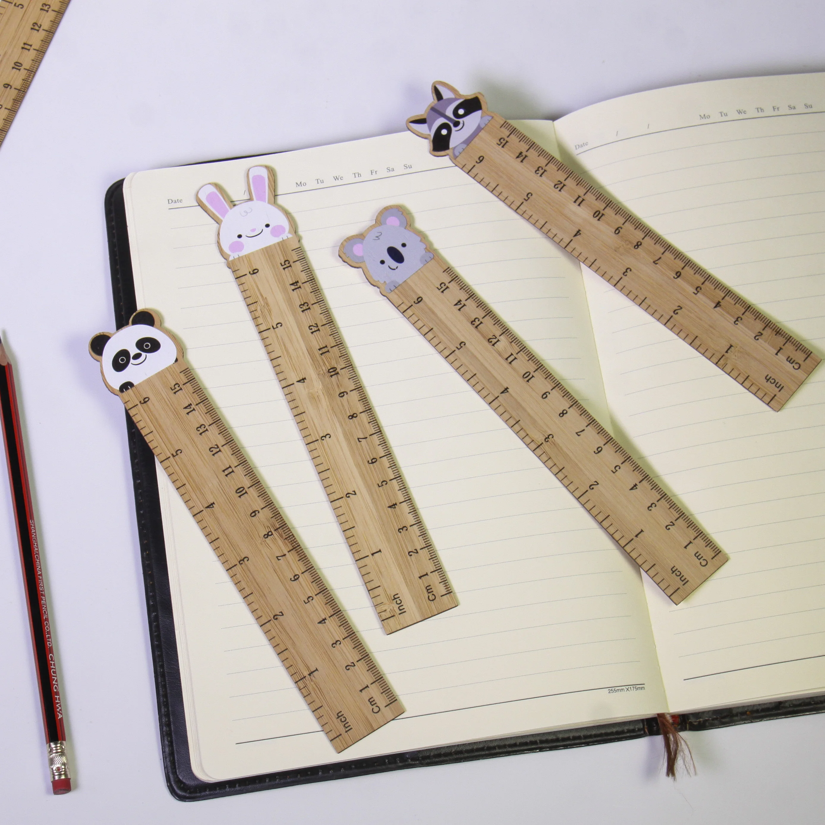 Uv Color Printing Ruler Student Wooden Ruler