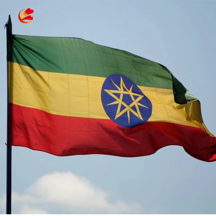 High quality cheap 3x5ft customizable size  ethiopian flag national flags