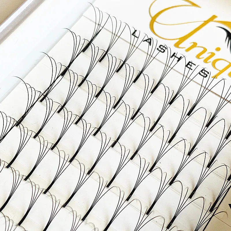 Cashmere handmade premade volume fans long stem 3d 4d 5d 6d C D curl 8-15mm premade fan eyelash extension 7d 8d 9d silk lashes