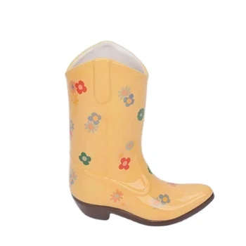 Ceramic Plate Bohemian Floral Plant Pattern Polished Stoneware Iron Custom Designed 5 Inch Diameter for Hotels Giveaways