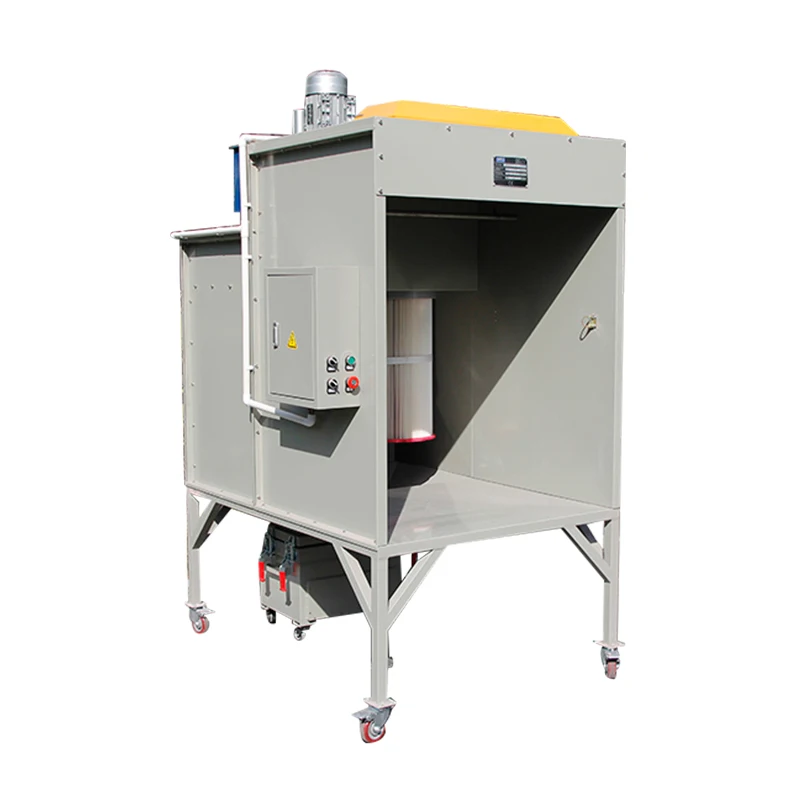 Factory Direct Sale KAFAN 0811 Manual Powder Coating Booth With Filter For Small Size