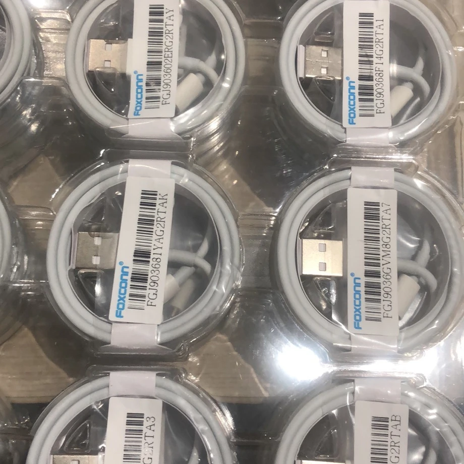 Оригинальный USB-кабель Foxconn 1 м/3 фута 5ic E75 чип Синхронизация данных зарядный кабель зарядное устройство для Iphone USB-кабель для apple зарядный кабель