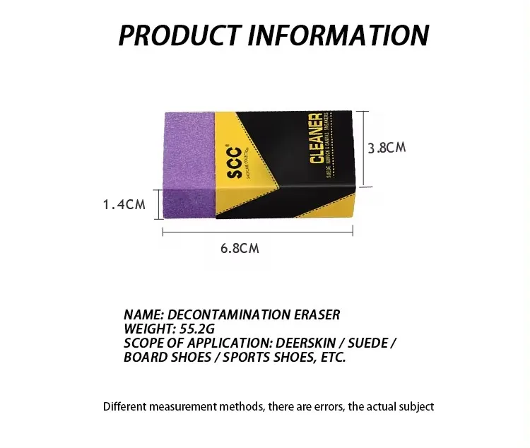 Factory Wholesale Portable Suede Eraser Sneaker Shoe Cleaning Eraser Matte Leather Fabric Care Shoe Rubber