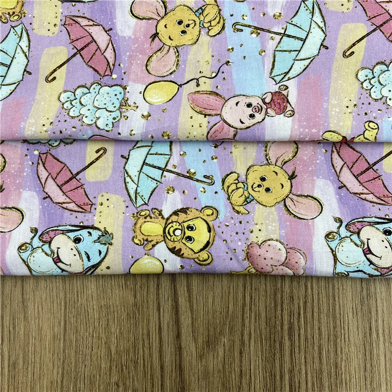 New Original Digital Characters  Printing Gots Cotton Price Per Meter 100 Cotton Fabric