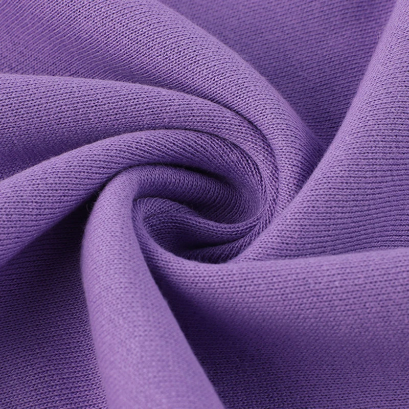 
High quality cotton french terry fleece fabric hoodie knitted double yarn terry fabric 