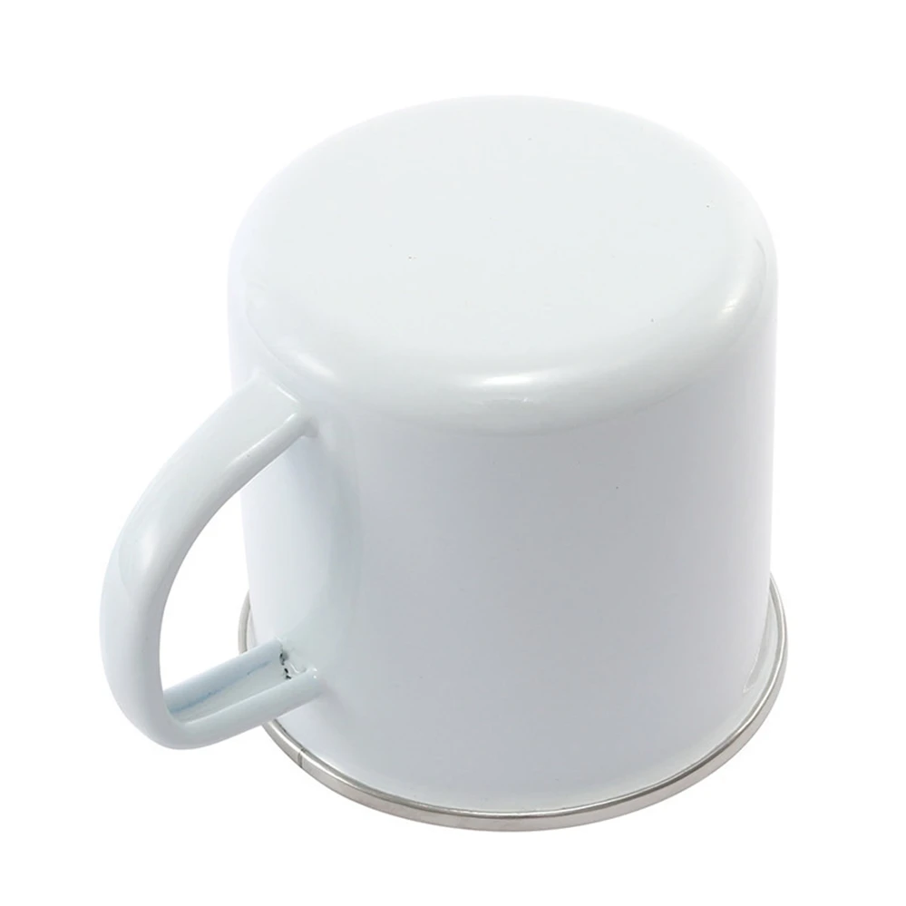 Sublimation Customized Cheap High Quality White Enamel Mug Daily Coffee Mark Enamel Cup