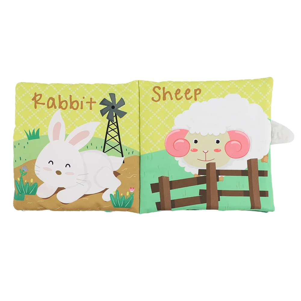 Hot sale educational felt fabric toy baby cloth book baby quiet book fabric sample book