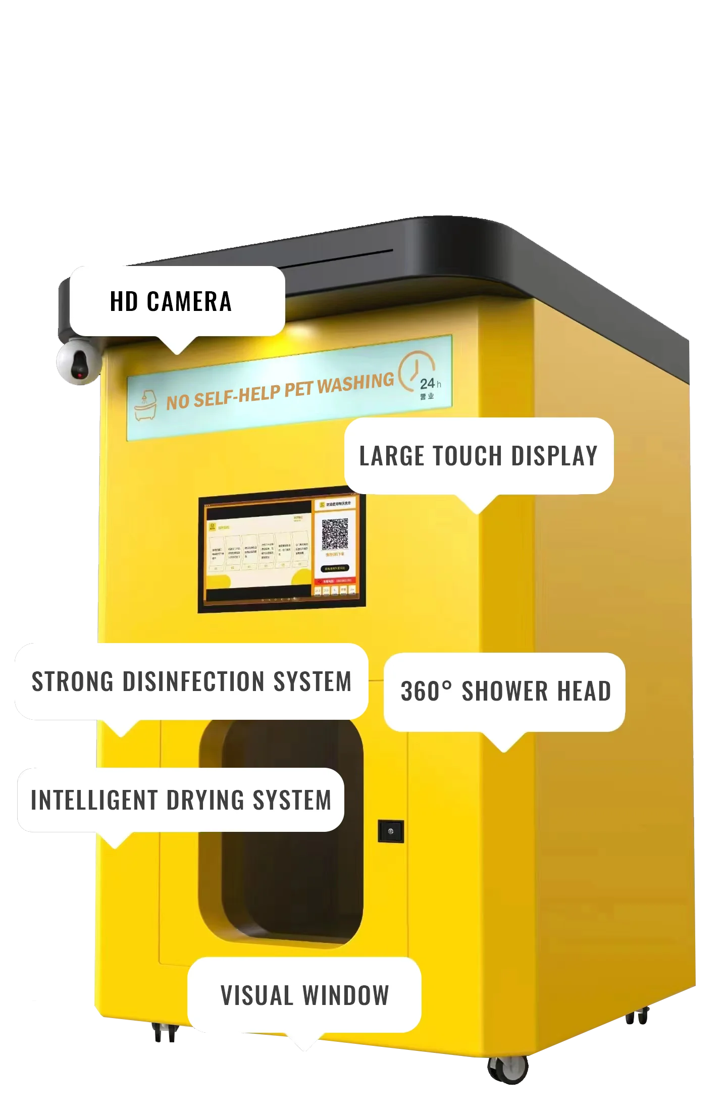 Smart Automatic Dog Washer with Temperature Control Self-Service Pet Grooming Cleaning Equipment Bathhtub for Animal Cleaning