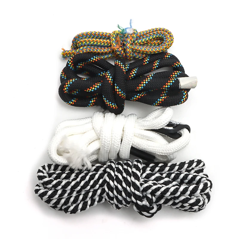Wholesale Custom Sustainable Nylon 100% Polyester Twisted Cotton Ropes Twine Round Cotton Cords Garment Drawcord Accessories