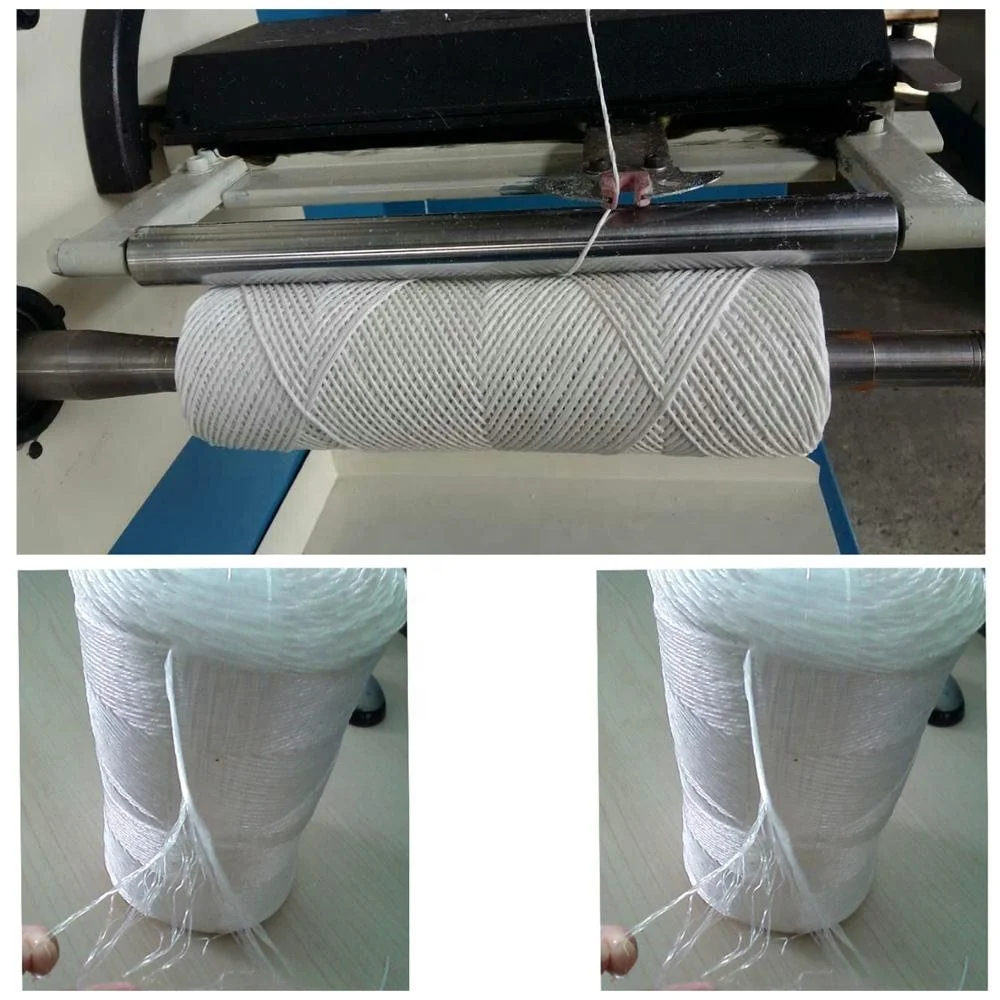 8 inch High Speed PP  Cotton Nylon Plastic Flat Yarn and monofilament yarn around yarn Rope 24 spindle Twisting Machine