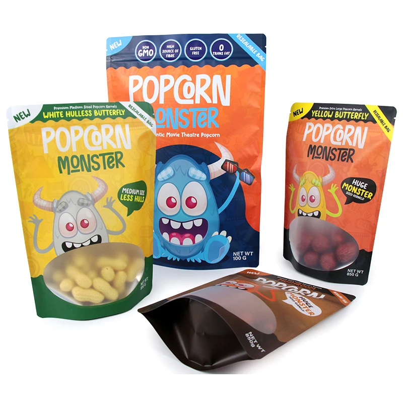 High Quality Glossy Resealable Ziplock Stand-Up Pouch 3.5g Plastic Packaging Custom Printed Mylar Smellproof Edible Food Safe