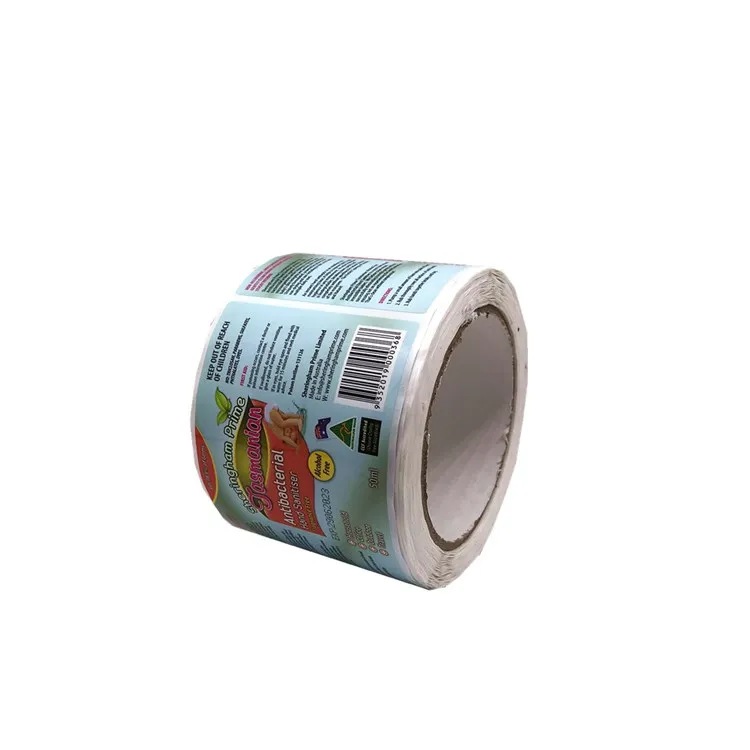Custom Logo Printing Cosmetic Stickers Softly Cleansing Milk Bottle Labels Clear Gold Foil Self Adhesive Private Sticker