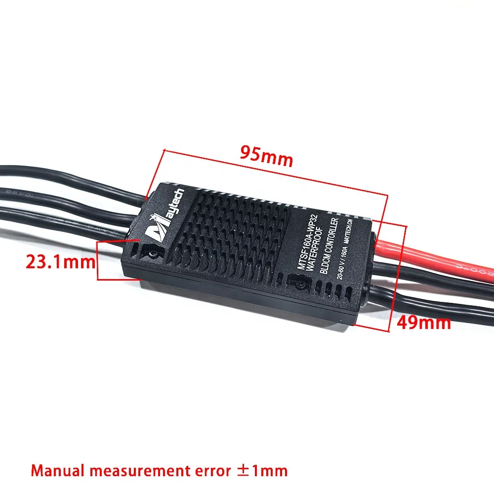 Maytech Efoil 160A Waterproof ESC With Progcard IP68 Speed Controller for Electric Pod Drive Underwater Thruster Electric Foil