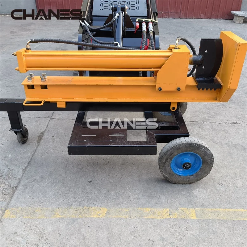 New China Brand High Quality Mini Diesel Skid diesel Loader with log cutter and splitter machine wood log cutter  machine
