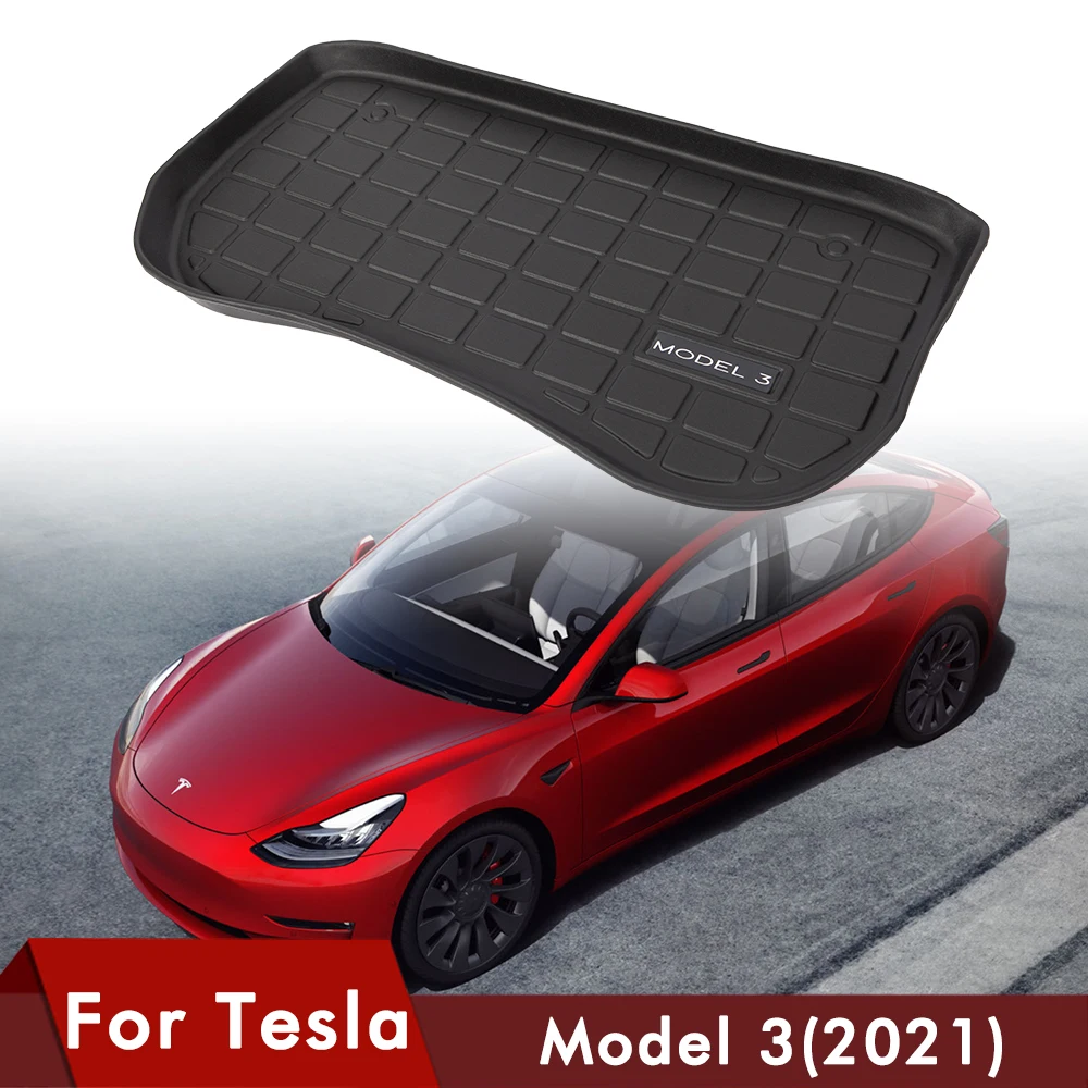  Передний коврик из ТПЭ для Tesla Model 3 2021 водонепроницаемый и без