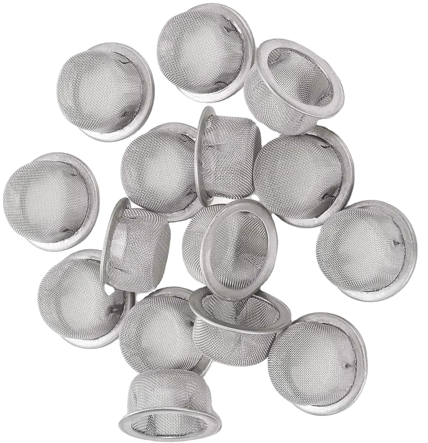 Metal mesh filter concave bowl tobacco smoking pipe filter