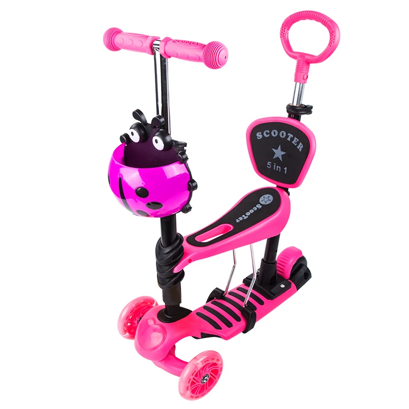 Kids Scooter Hot Selling 5 in 1 Baby Walker Scooter 3 in 1 for kid Children Seat Girl 3 wheels Child Toy Kid Scooter