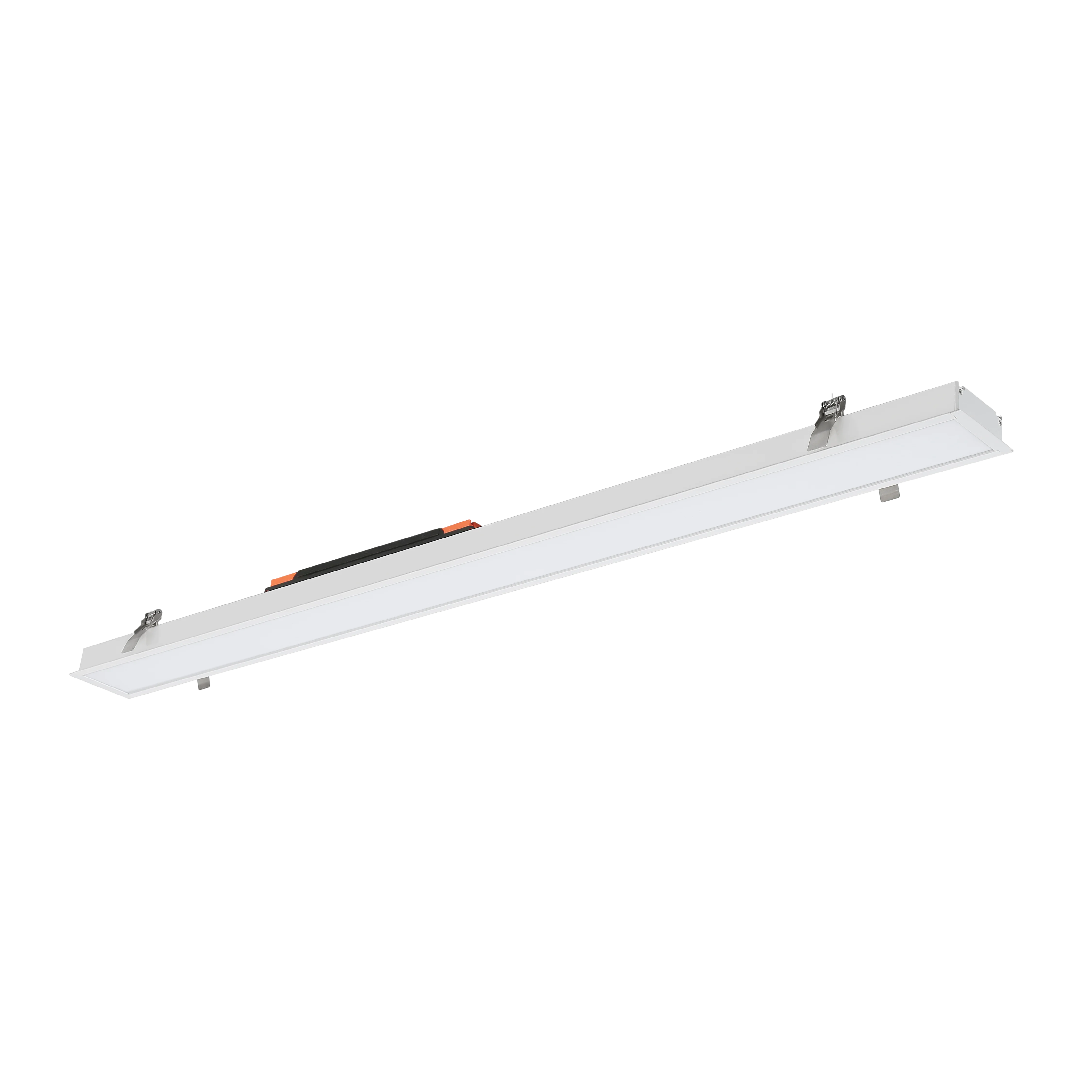 Custom Ceiling Recessed LED Linear Light 20W-80W Linear LED Lighting with Dali System Aluminum PR for Office Use