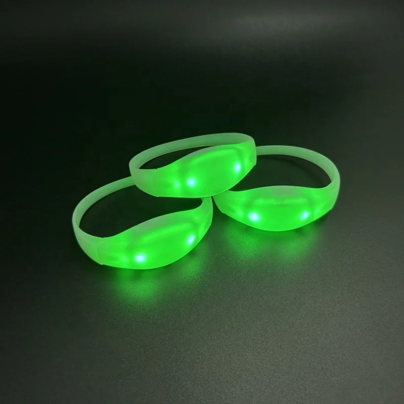 silicone led bracelet security bracelet led party maximum 10 DMX address glowing silicone wristband rfid nfc bracelet