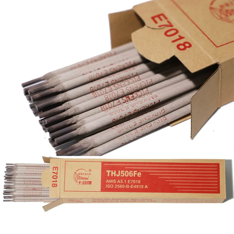 Bridge Brand size 2.5 3.2 4.0 5.0 basic iron carbon steel welding electrode aws e7018 tianjin welding rod