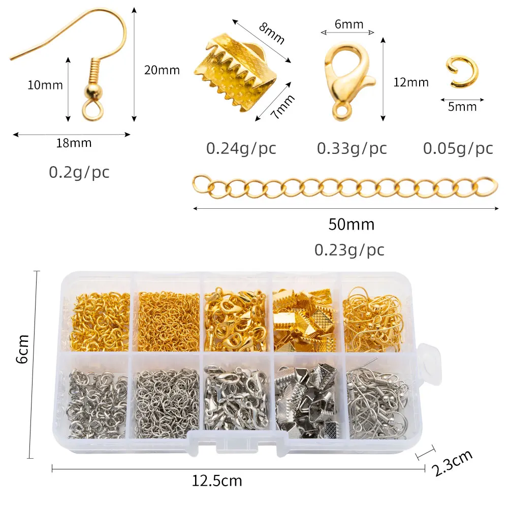 Cheap Gold And Silver Plated Ear Hook Single Circle DIY Earring Hooks Set