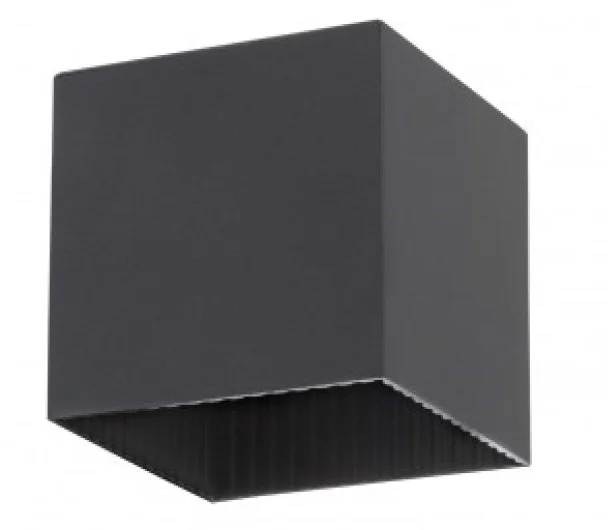 IP65 Industrial Style Aluminum Cube LED Wall Light 2W Solar With Radar Motion Detector for Outdoor Lobby & Garden Lighting