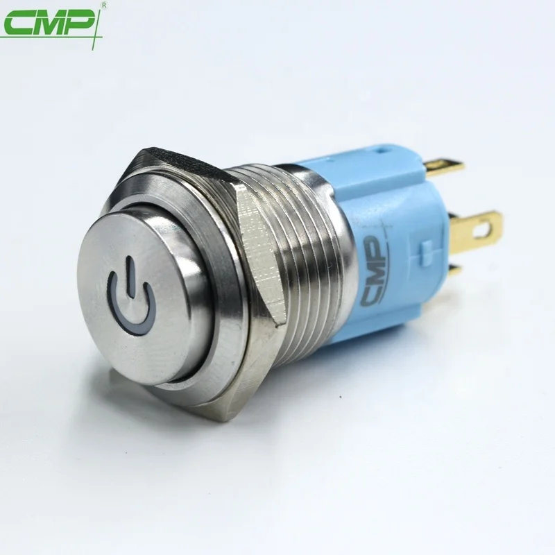 CMP 16 мм водонепроницаемый нержавеющий или латунный вкл. ВЫКЛ. Кнопочный переключатель сенсорные переключатели