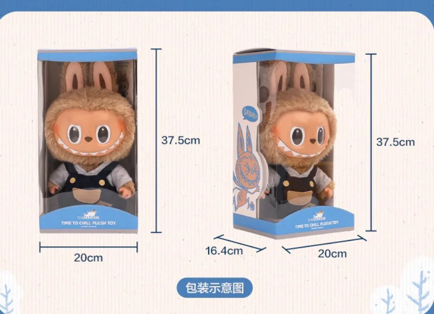Hot Sale POPMART Bubble LABUBU Time to chill Vinyl Plush Doll