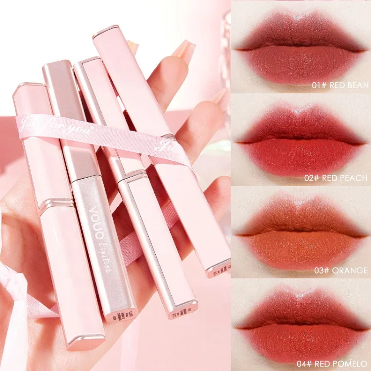 Luxury Matte Lipstick Set Velvet Moisturizing, Waterproof and Long-lasting Lipsticks