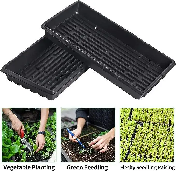 High Quality seed starter sprouter tray microgreen sets 1020 flat nursery Plant gardening Germination Growing Seedling Tray