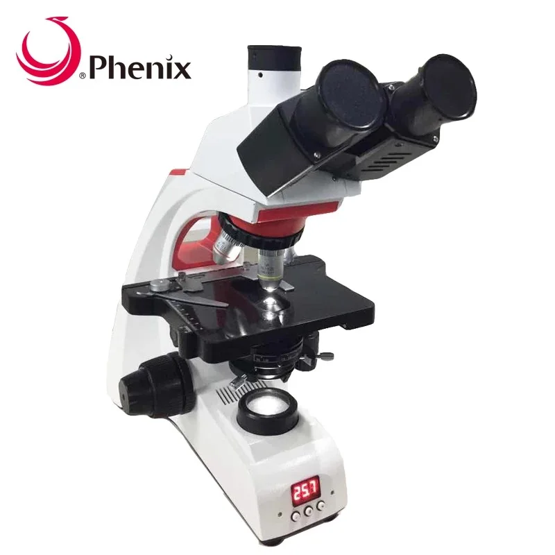Phenix BMC303-W 40X-1600X нагревательный тринокулярный биологический микроскоп для разведения спермы и животных