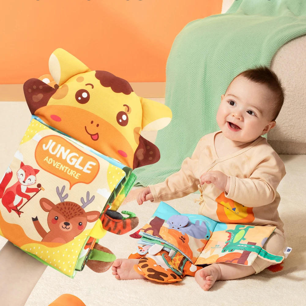 New Arrivals Early Education Intelligence Development Gift Toy Quiet Books for 0-3 Years Old Toddlers Baby Bath Towel Soft Book