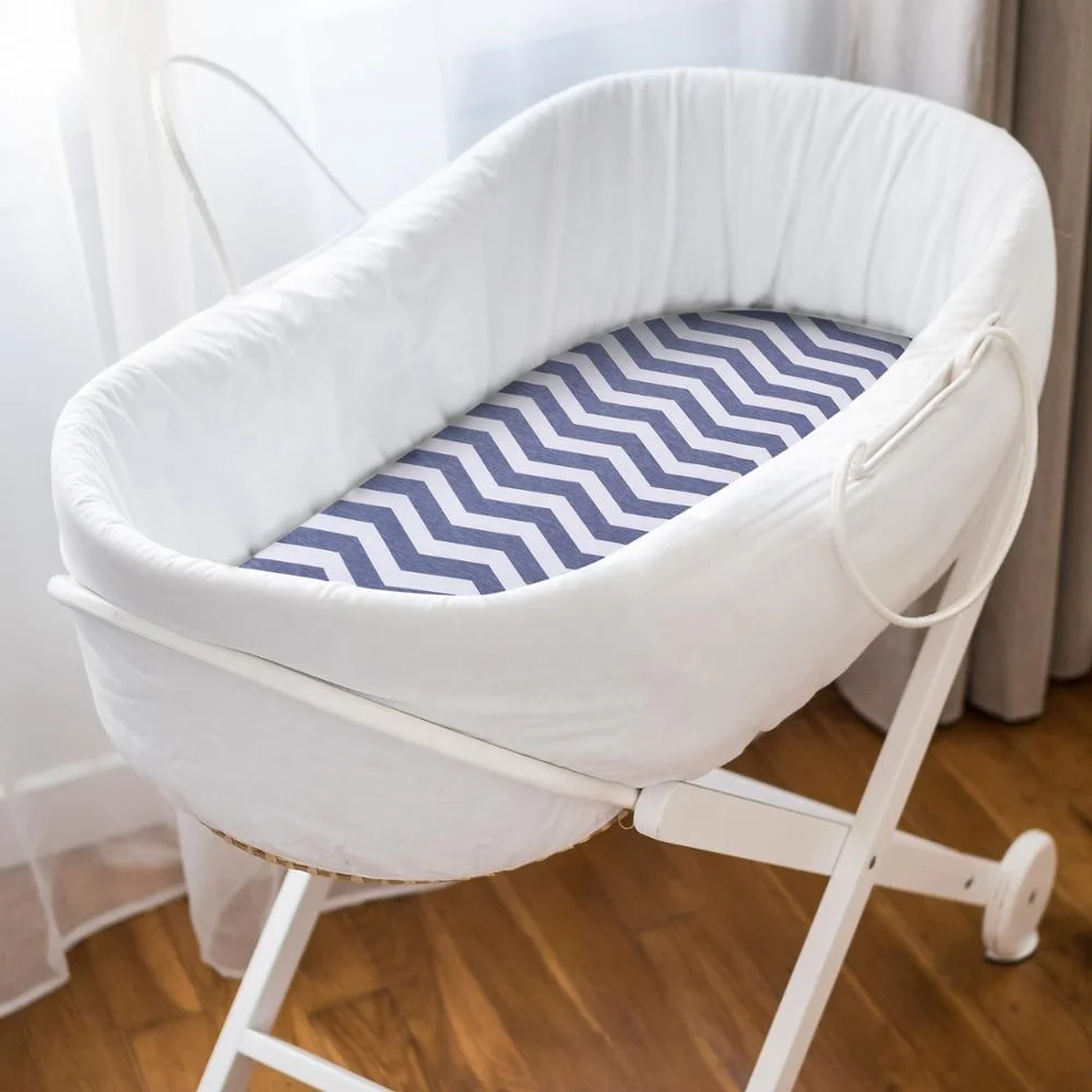 
Momcozy Bassinet Sheets 3 Pack 100% Universal Breathable Cotton Sheet Set for Unisex Boys Girls for Most Bassinet Pad 