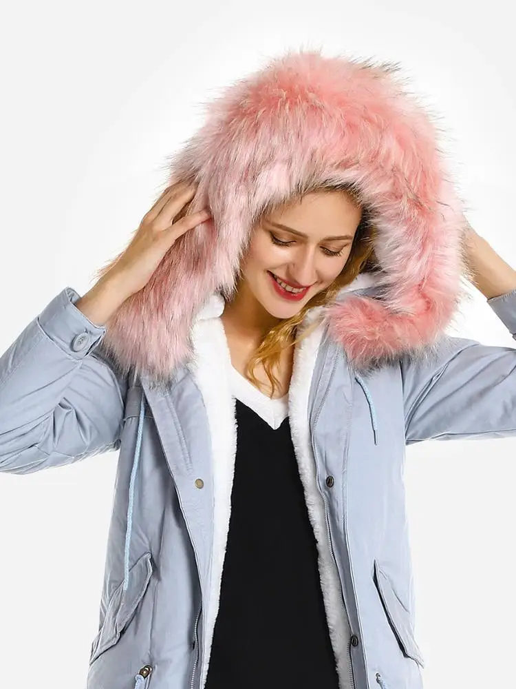  ZAN. Стиль подкладка из флиса на молнии верхней одежды с хлопковой подкладкой: куртка для женщин