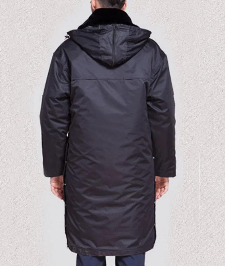Winter multi-functional reflective strip cold-proof coat subway cashmere cotton coat security cotton coat