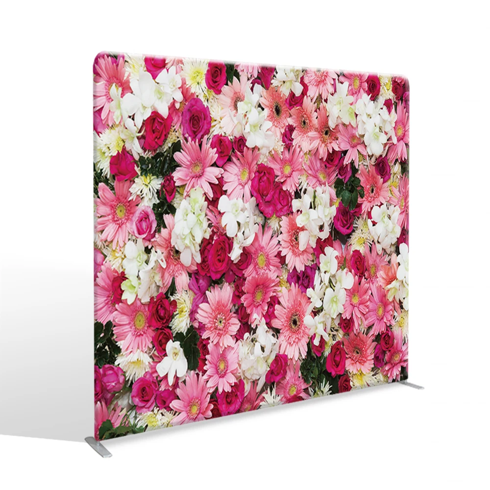 Standard Convenient Straight Shape Aluminum 10ft Flower Wall photo booth backdrop Stand