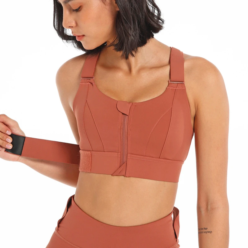 Adjustable Plus Size Sports Bra Women High-strength Shockproof Gym Running Workout Vest Top Female Yoga Crop Top Custom