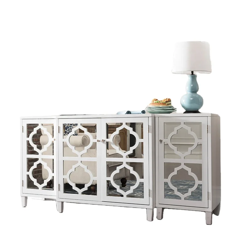 
Decorative home modern dining room mirrored buffet cabinet sideboard 