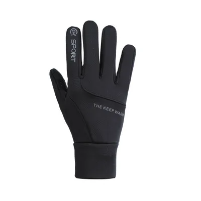 
Sport Full Finger Gloves Waterproof Outdoor Weight Lifting Climbing Gloves Touch Screen Fleece-lined 